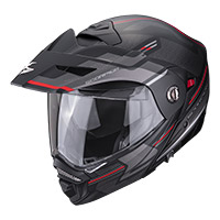 Scorpion Adx-2 Carrera Modular Helmet Black Red