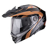 Scorpion Adx-2 Kamps Modular Helmet Grey Red