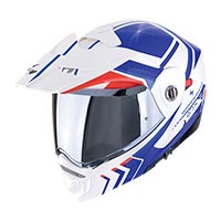 Casco Modulare Scorpion Adx-2 Lewis Blu Rosso