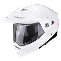 Casque Modulable Scorpion Adx-2 Solid Blanc