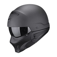 Scorpion Exo Combat Evo Graphite Helmet Dark Grey