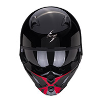 Casque Scorpion Covert X Tanker noir rouge - 2