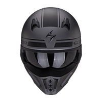 Scorpion Covert X Tussle Helmet Silver Matt Black