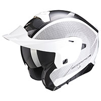 Casco Modulare Scorpion Exo 930 Cielo Bianco Nero - img 2