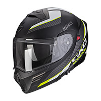 Casco Modulare Scorpion Exo 930 Navig Nero Giallo