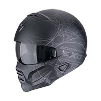 スコーピオン EXO コンバット 2 スパイダーウェブ ヘルメット ブラック マット