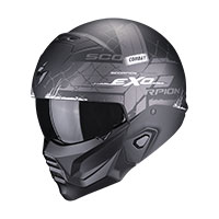 Scorpion Exo Combat 2 Xenon Helmet Black Matt White