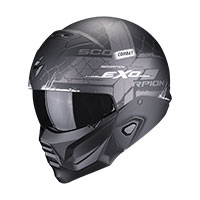 Scorpion EXO Combat 2 Xenon Helm schwarz matt rot