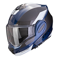 Casco Scorpion EXO Tech Evo Team blu