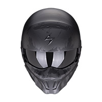 Scorpion Exo Combat Evo Marauder Helmet Black Silver