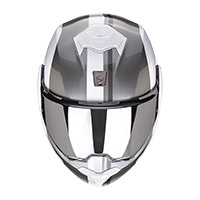 Scorpion Exo Tech Forza Helmet White Silver