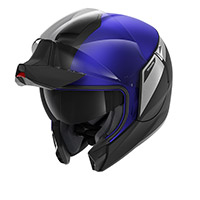 Casco Modulare Shark Evo Jet Karonn Mat Nero Blu