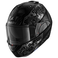 Casco Modulare Shark Evo Es K-rozen Mat Nero