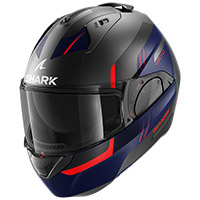 Casque Modulable Shark Evo Es Kryd Mat noir rouge