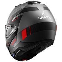 Casque Modulable Shark Evo Es Kryd Mat noir rouge - 2