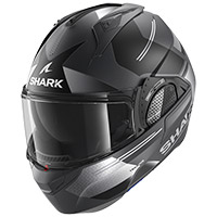 Shark Evo Gt Tekline Mat Modular Helmet Grey Black