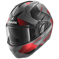 Casco Modulare Shark Evo Gt Tekline Mat Grigio Rosso