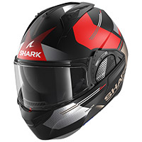 Shark Evo Gt Tekline Mat Modular Helmet Black Red
