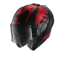Casque Modulaire Shark Evo Es Endless Mat rouge noir