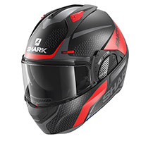 Casque Modulable Shark Evo GT Encke Mat rouge - 2