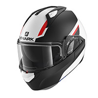 Casque Modulaire Shark Evo Gt Sean Noir Rouge