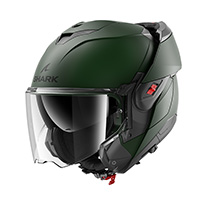 Shark Oxo Blank Mat Modular Helmet Green