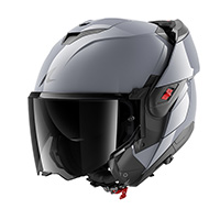 Shark Oxo Dark Shadow Modular Helmet Grey