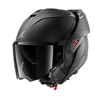 Shark Oxo Dark Shadow Mat Modular Helmet Black