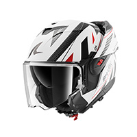Shark Oxo Dashed Mat Modular Helmet White