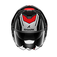 Shark Oxo Rydger Modularhelm schwarz rot - 4