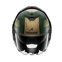 Shark Oxo Sikter Mat Modularhelm grün - 4