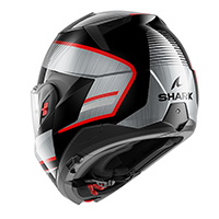 Shark Oxo Sikter Modularhelm schwarz rot - 3
