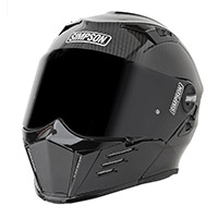 Simpson Darksome Carbon 2206 Modular Helmet Black