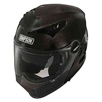 Simpson Darksome Carbon 2206 Modular Helmet Black - 4