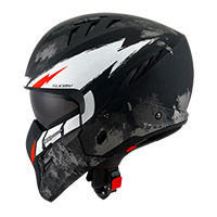 Casco Suomy Armor Hi Volt negro mate blanco - img 2