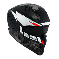 Casco Suomy Armor Hi Volt negro mate blanco