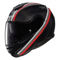 Casque Nolan X-1005 Ultra Carbon Gemini rouge anthracite