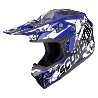 Scorpion SMX-10 Gasoline Helm blau