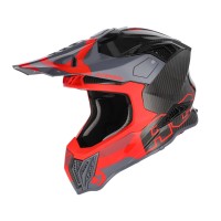 Casco Acerbis Airstrike-c Rosso Grigio