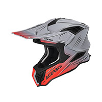 Acerbis Airstrike-X ヘルメット グレー レッド