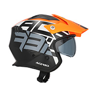 Acerbis Jet Aria 2206 Graphic Helmet Orange Black