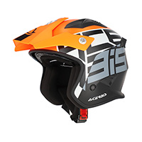 Acerbis Jet Aria 2206 Graphic Helmet Orange Black