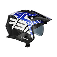 Acerbis Jet Aria 2206 Graphic Helmet Black Blue