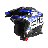 Acerbis Jet Aria 2206 Graphic Helmet Black Blue