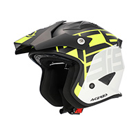 Acerbis Jet Aria 2206 Graphic Helmet Black Yellow
