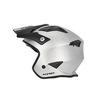 Casco Acerbis Jet Aria 2206 Metallic plata