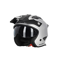 Casque Acerbis Jet Aria 2206 Metallic Argent