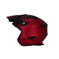 Casco Acerbis Jet Aria 2206 Metallic rojo