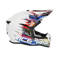 Casco Acerbis Linear 2206 Bianco Blu Rosso - img 2