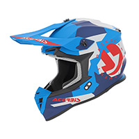 Casque Acerbis Linear 2206 Bleu Rouge 2